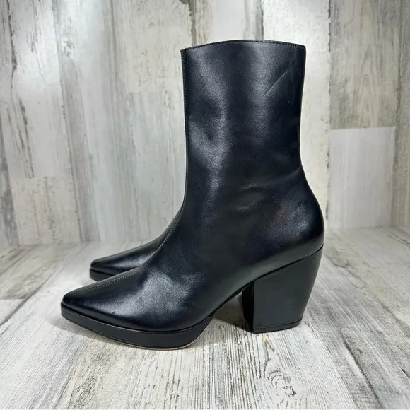 NEW Matisse Hendrix Black Leather Pointy Toe Ankle Boots #4
