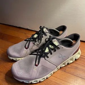 New ON CLOUD X 3 RUNNING SHOES FOG HAY MENS Size 12.5