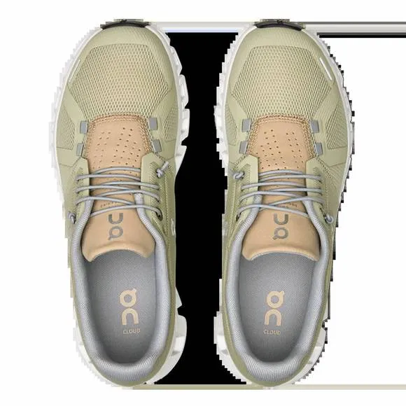 NEW ON RUNNING women's cloud 5 running shoes in haze/sand