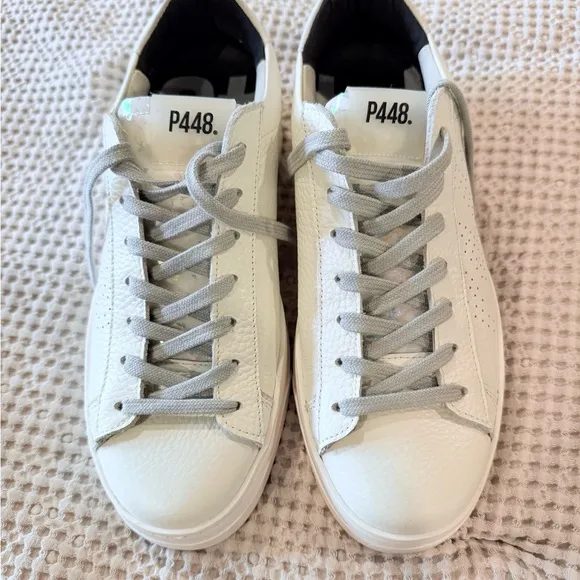 NEW P448 White Sneakers sz 38