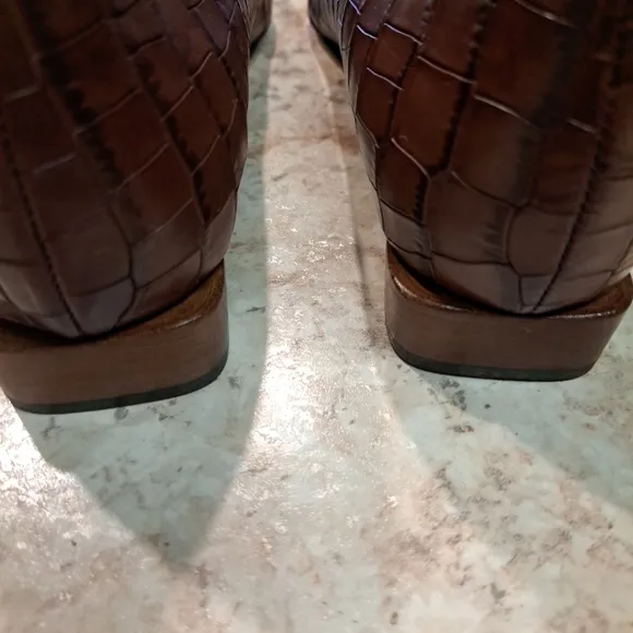 New Ron White Weatherproof Flats Brown 8.5 Excellent Quality Shoes Made In Italy