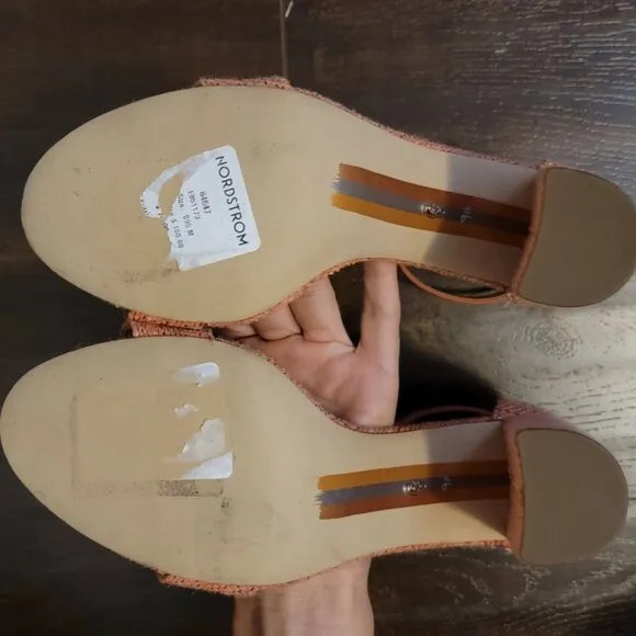 NEW Sam Edelman Yaro Sandals Womens 9.5 Stucco Pink Summer Chic Elevated