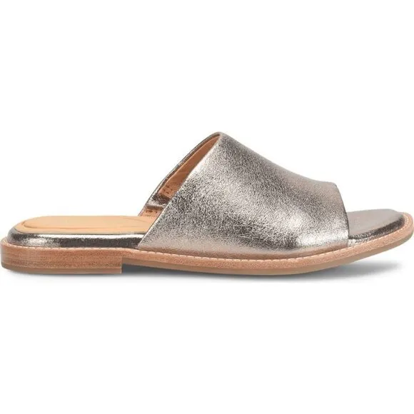 NEW SOFFT Leather Noble Comfort Slide Sandals bronze 254 3M7