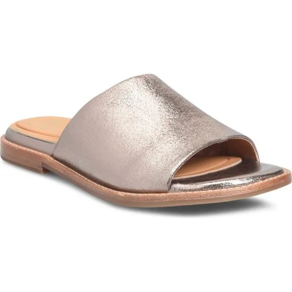 NEW SOFFT Leather Noble Comfort Slide Sandals bronze 254 3M7