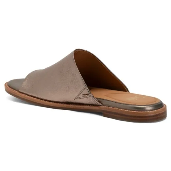 NEW SOFFT Leather Noble Comfort Slide Sandals bronze 254 3M7