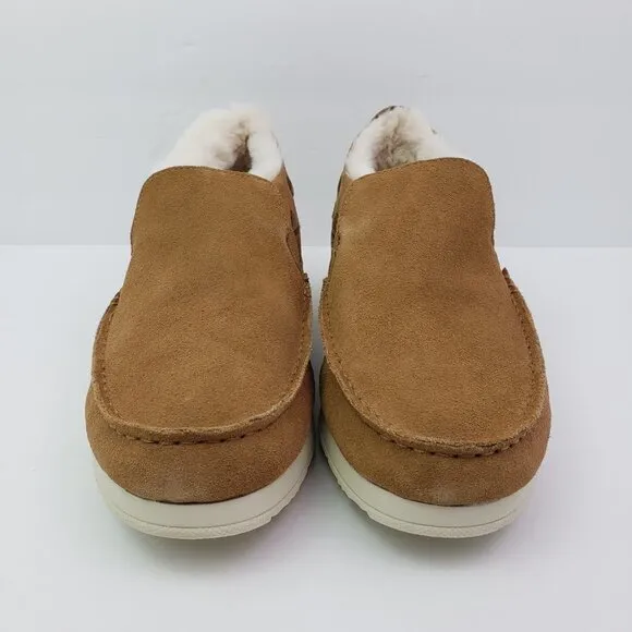 NEW Sperry Moc Sider WR Mens Size 9 Tan Suede Comfort Lined Shoes STS23726