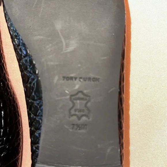 New Tory Burch Leather Shoes. Black. Size 7.5.