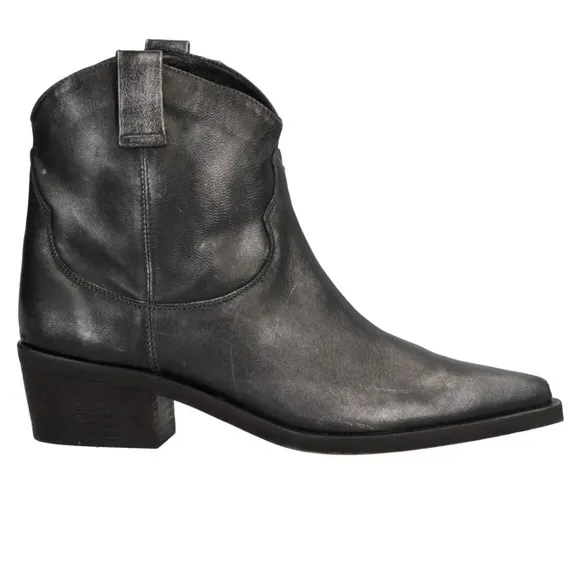New TOSCA BLU Leather Burnished Metallic Ankle Boots US 7