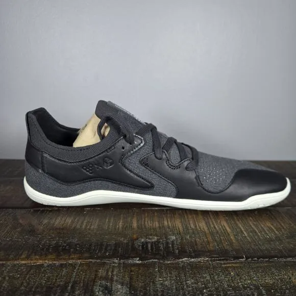 NEW Vivobarefoot Primus Asana III Mens Size 9 Barefoot Sneakers Leather Obsidian