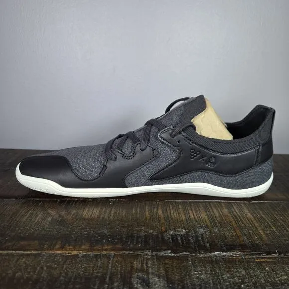 NEW Vivobarefoot Primus Asana III Mens Size 9 Barefoot Sneakers Leather Obsidian
