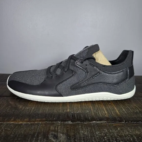 NEW Vivobarefoot Primus Asana III Mens Size 9 Barefoot Sneakers Leather Obsidian