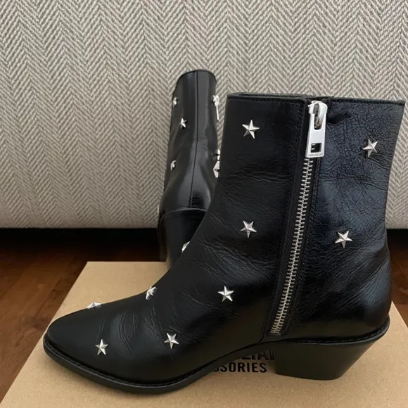 New with Tag Zadig &amp; Voltaire black ankle boots