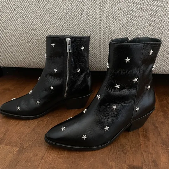 New with Tag Zadig &amp; Voltaire black ankle boots