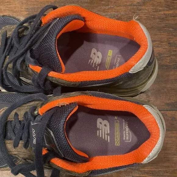 New Balance 990v4 W990NV4 Running Shoes Navy Orange Made in USA Women’s Size 9.5