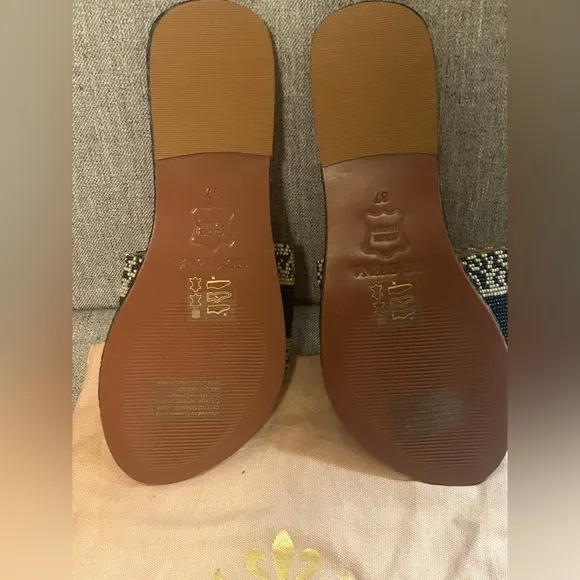 **NEW**Italian Made Blue and White Women's Sandals