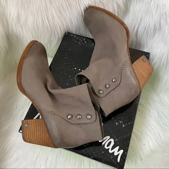 NEW Sam Edelman Mariella flint gray bootie 11