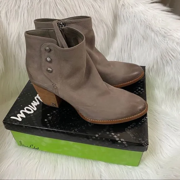 NEW Sam Edelman Mariella flint gray bootie 11