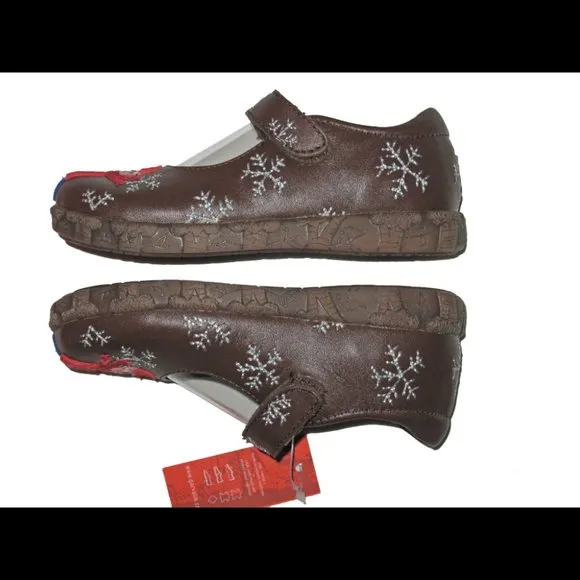 NIB Garvalin Leather Mary Jane Shoes, sz 26 (9.5 US)