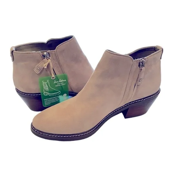 NIB Sam Edelman Suede Pryce Bootie Putty Gray Brand New in Box Size 8.5