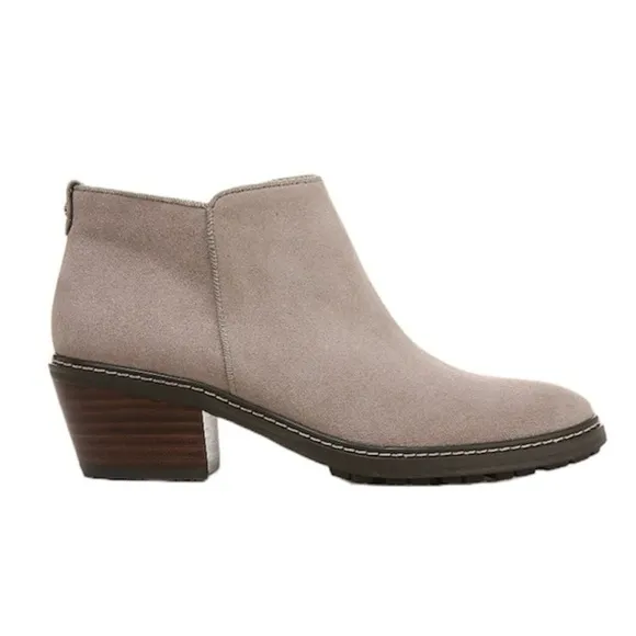 NIB Sam Edelman Suede Pryce Bootie Putty Gray Brand New in Box Size 8.5