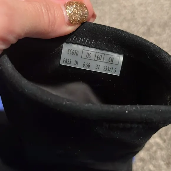 NIB Stuart Weitzman Black Suede Ankle Boots women’s size 6.5B