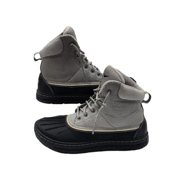 Nike ACG Woodside Matte Gray Silver Men's 7.5 Duck Boots 386469-090 Snow Winter