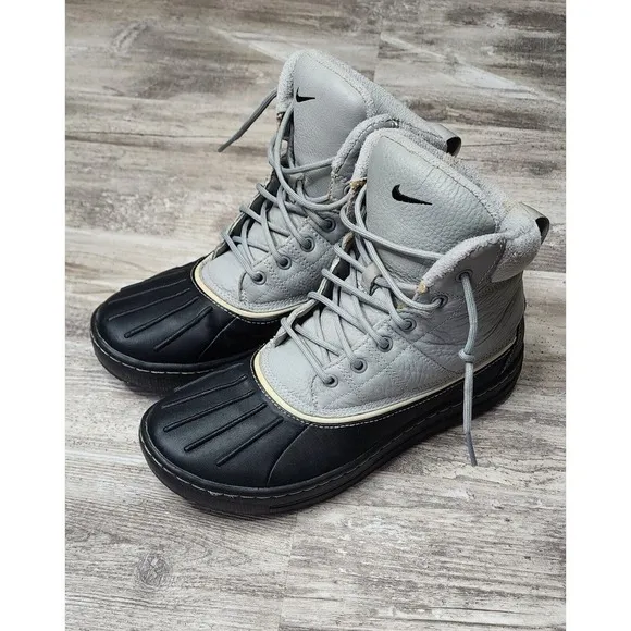 Nike ACG Woodside Matte Gray Silver Men's 7.5 Duck Boots 386469-090 Snow Winter