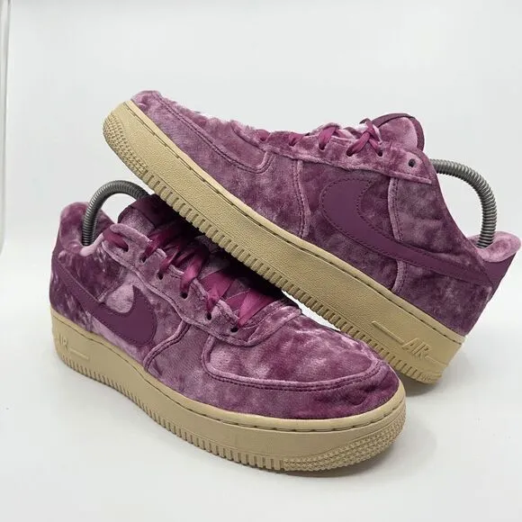 Nike Air Force 1 LV8 Youth Size 7 Velvet Purple Suede Sneakers Shoes 849345-601