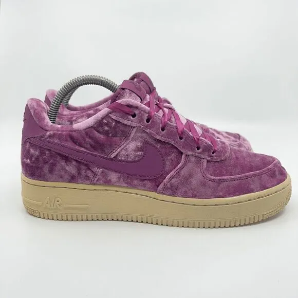 Nike Air Force 1 LV8 Youth Size 7 Velvet Purple Suede Sneakers Shoes 849345-601