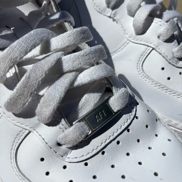 Nike Air Force 1 Mid '07 Shoes Triple White CW2289-111 Men's Size 10