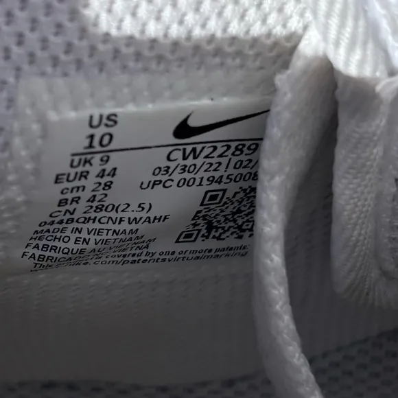 Nike Air Force 1 Mid '07 Shoes Triple White CW2289-111 Men's Size 10