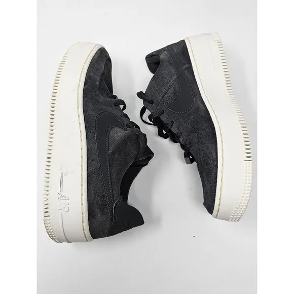 Nike Air Force 1 Sage‎ Low Platform Women's Shoes Gray Suede AR5339-001 Size 9
