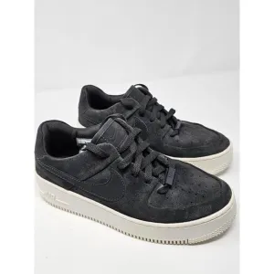 Nike Air Force 1 Sage‎ Low Platform Women's Shoes Gray Suede AR5339-001 Size 9