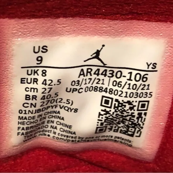 Nike Air Jordan “Lift Off” sneakers.Sharp‎ white black red leather. Siz…