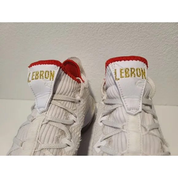 Nike Air LeBron 16 XVI Low Draft Day Shoes Mens Sz 10.5 Red/ White C12668-100