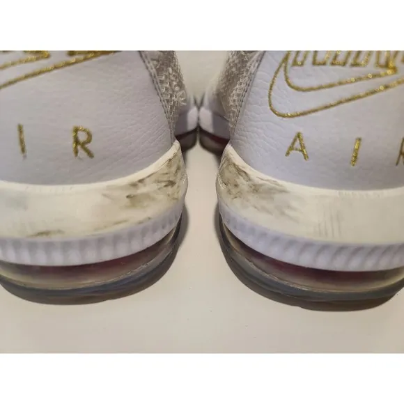 Nike Air LeBron 16 XVI Low Draft Day Shoes Mens Sz 10.5 Red/ White C12668-100