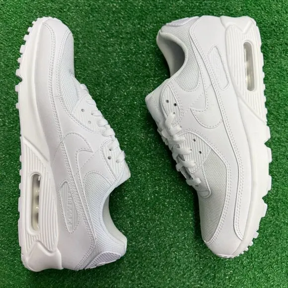 Nike Air Max 90 Recraft Triple White Mens Shoes CN8490-100 VNDS Sz 12