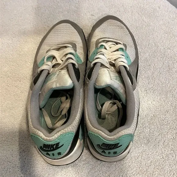 Nike Air Max 90 Turquoise White Gray Shoes Sneakers CD0881-100 US 8 EU 41 Shoes