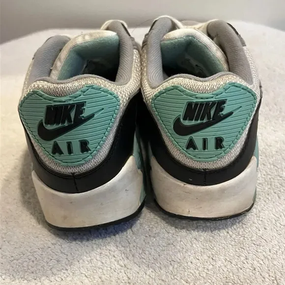 Nike Air Max 90 Turquoise White Gray Shoes Sneakers CD0881-100 US 8 EU 41 Shoes