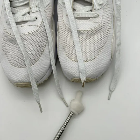 Nike Air Max 90 Ultra‎ Moire Shoes Mens Sz 13 White Athletic Sneakers 875695-101