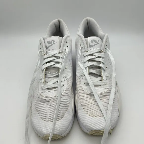 Nike Air Max 90 Ultra‎ Moire Shoes Mens Sz 13 White Athletic Sneakers 875695-101