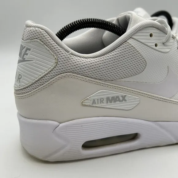 Nike Air Max 90 Ultra‎ Moire Shoes Mens Sz 13 White Athletic Sneakers 875695-101