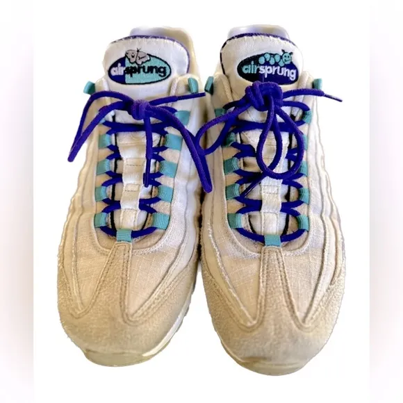 Nike Air Max 95 “Air Sprung” “SESAME/COCONUT MILK/PHANTOM/WASHED TEAL. Size 9.