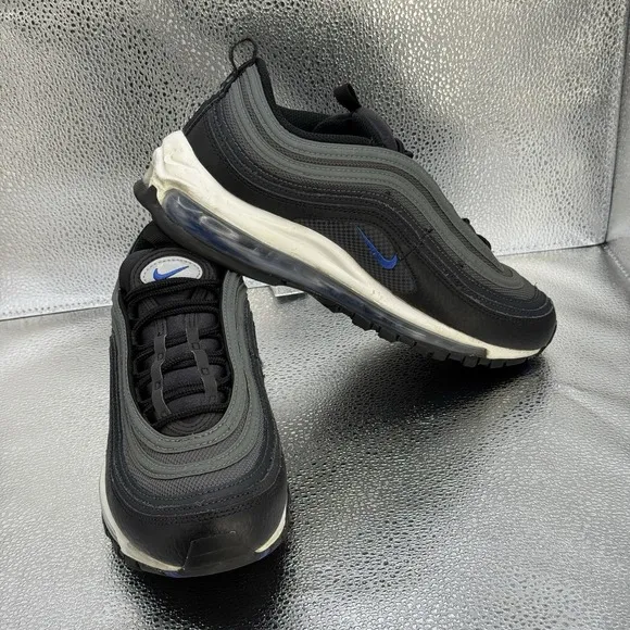 Nike Air Max 97 Black Racer Blue Men's DM9105-001 Running Shoes Size 8