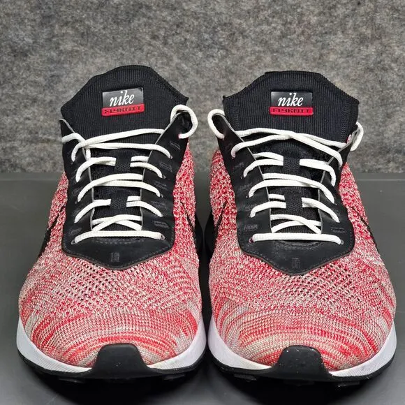 Nike Air Max FlyKnit Racer Men's Running Shoes Size 11.5 Red Black Sneakers