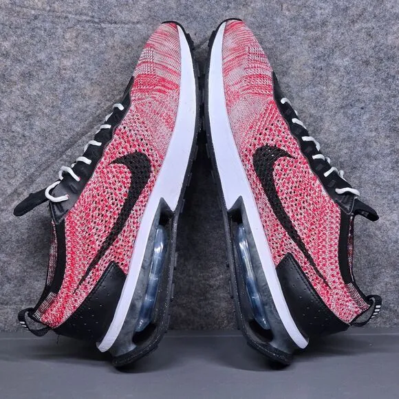 Nike Air Max FlyKnit Racer Men's Running Shoes Size 11.5 Red Black Sneakers