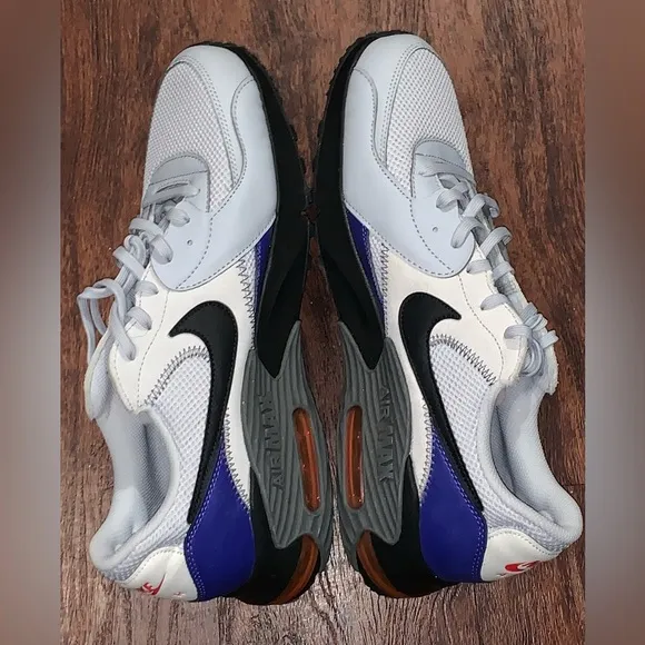 Nike Air Max Men's Shoes - White, Black, and Blue