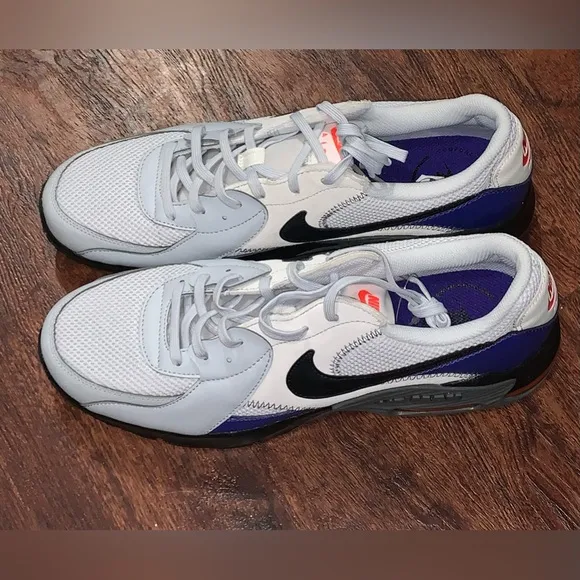 Nike Air Max Men's Shoes - White, Black, and Blue