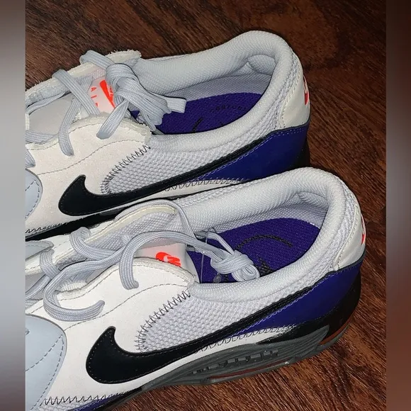 Nike Air Max Men's Shoes - White, Black, and Blue