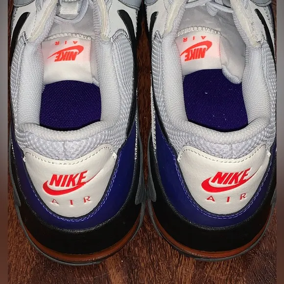 Nike Air Max Men's Shoes - White, Black, and Blue